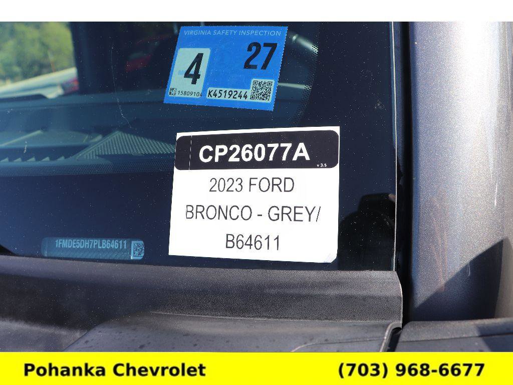 Used 2023 Ford Bronco Big Bend w/ Sasquatch Package AWD/4WD image 32