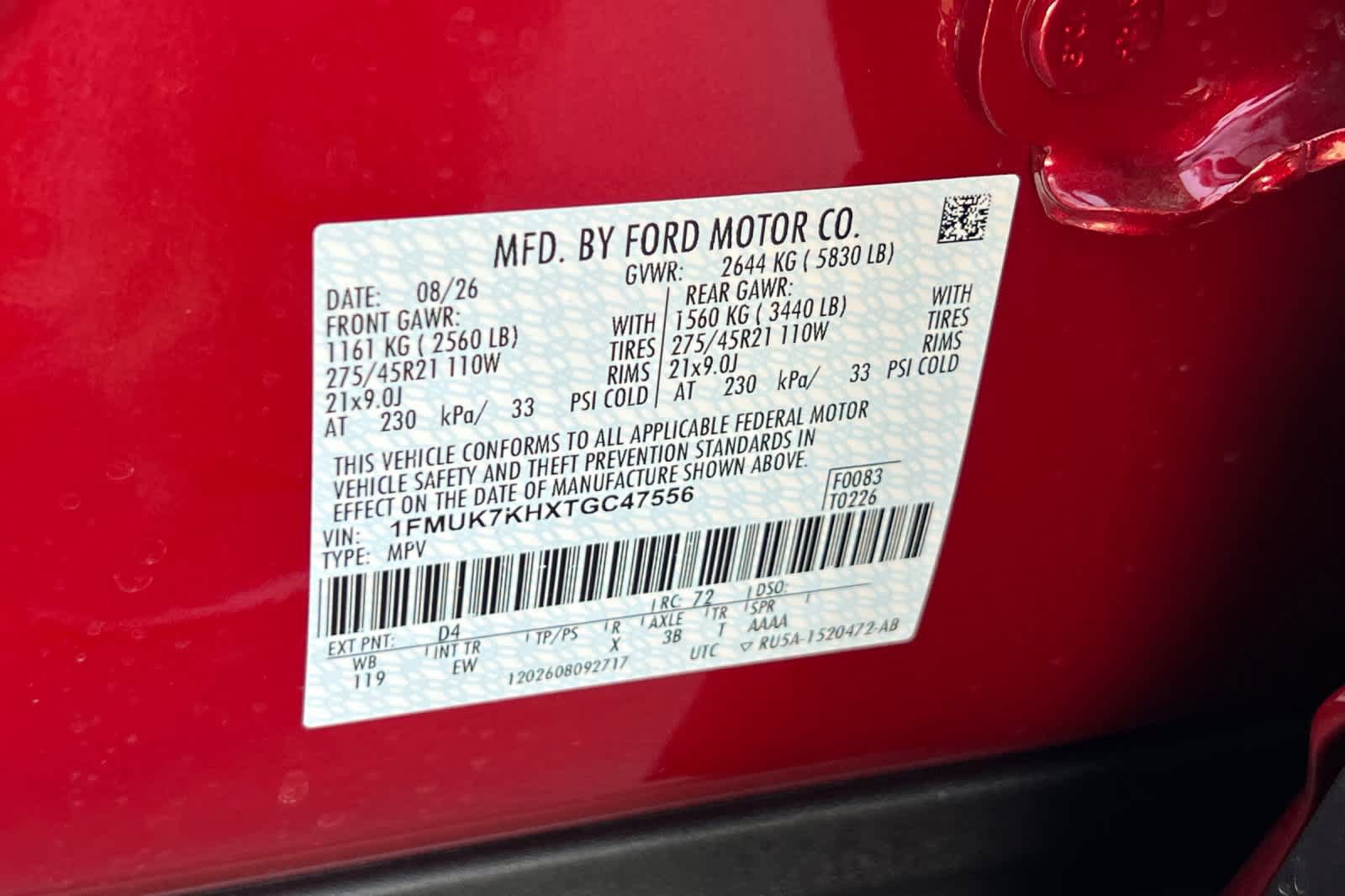 New 2026 Ford Explorer ST-Line w/ ST-Line Street Pack RWD image 30
