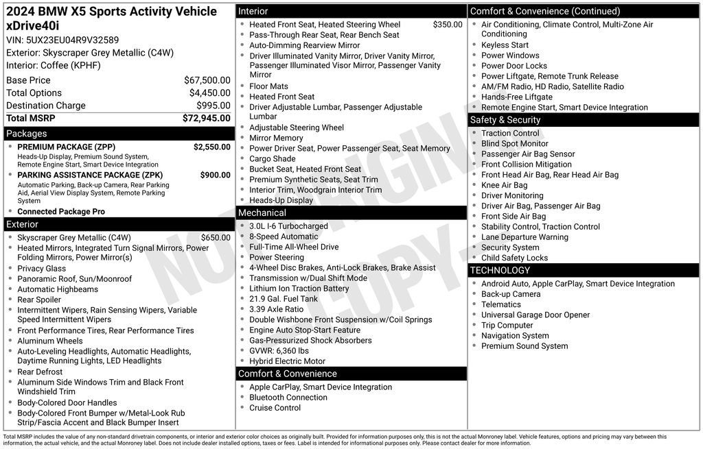 Used 2024 BMW X5 xDrive40i w/ Premium Package image 5