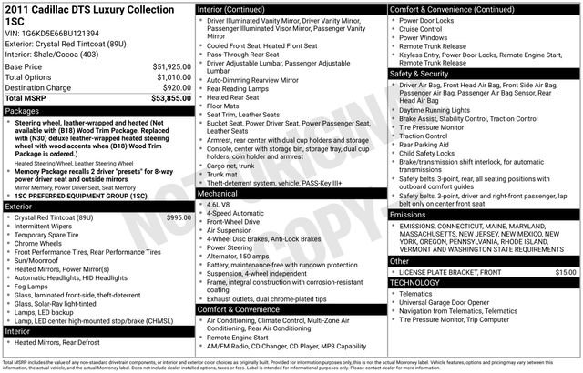 Used 2011 Cadillac DTS Luxury image 7