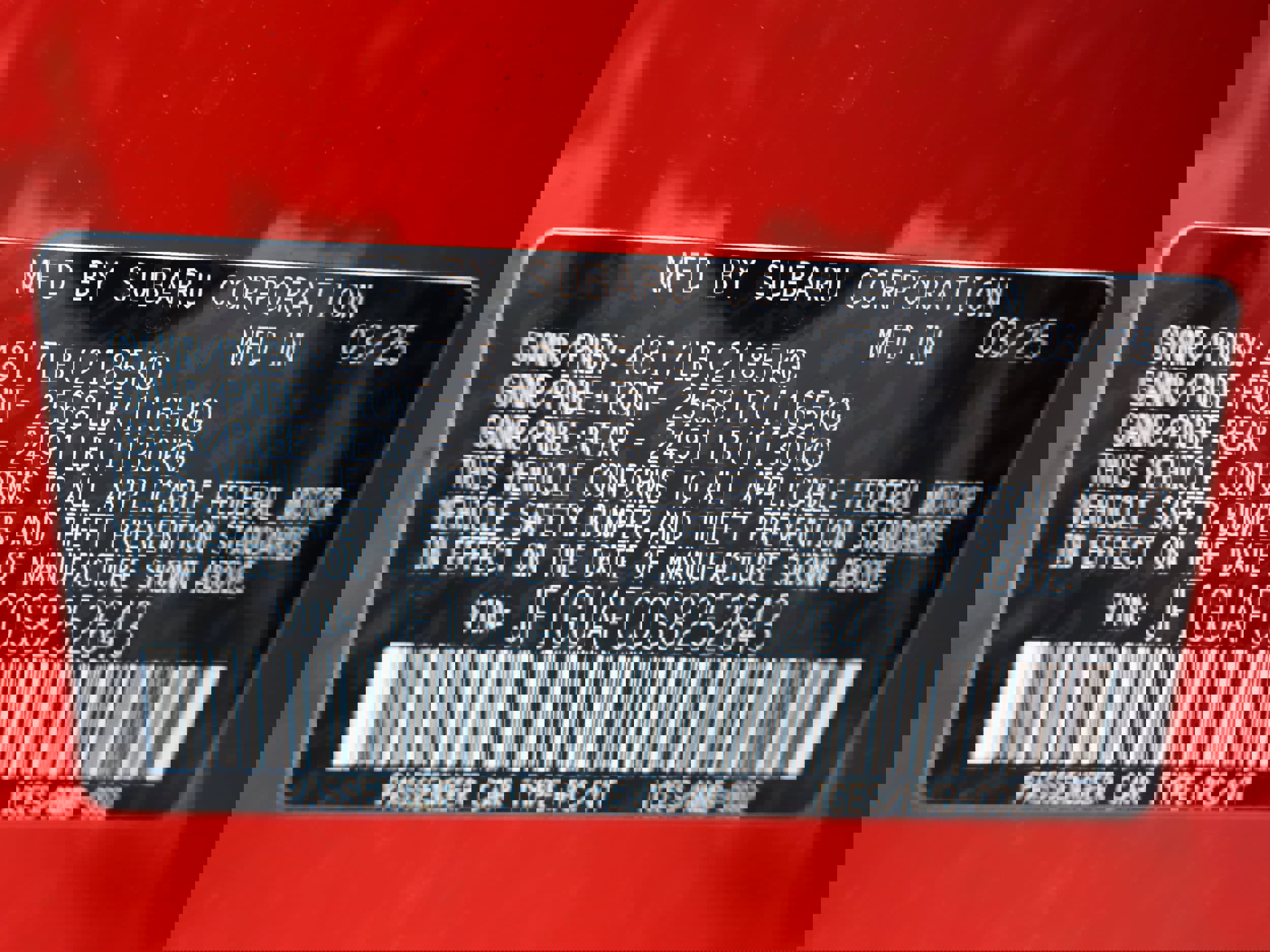 New 2025 Subaru Impreza 2.0i Sport image 21