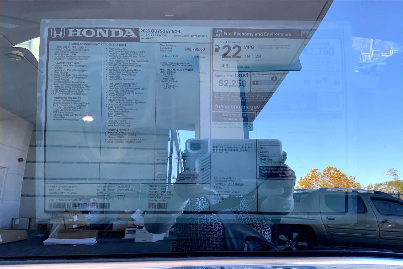 New 2026 Honda Odyssey EX-L image 19