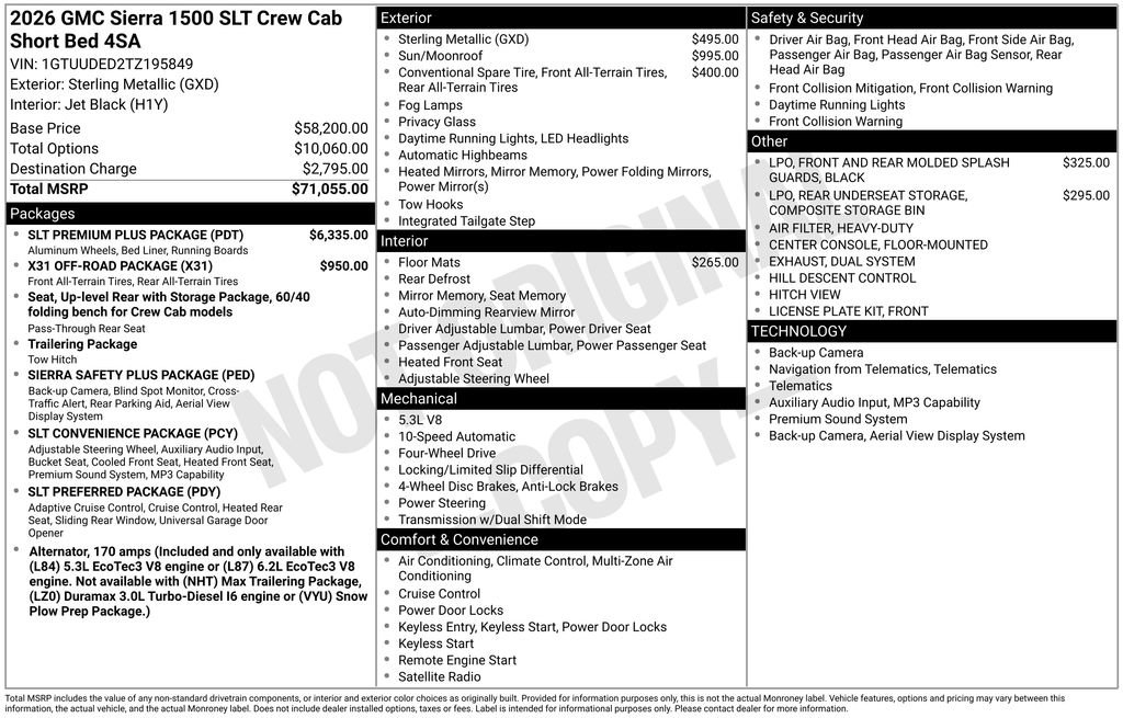 New 2026 GMC Sierra 1500 SLT w/ SLT Premium Plus Package image 10