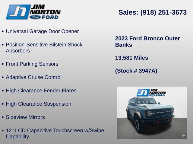 Used 2023 Ford Bronco Outer Banks w/ Sasquatch Package AWD/4WD image 16