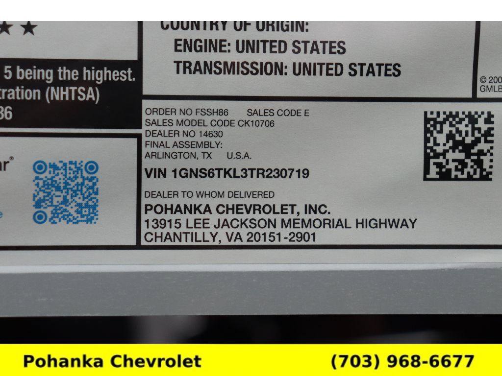 New 2026 Chevrolet Tahoe High Country w/ LPO, Illumination Package image 34