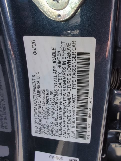 New 2026 Honda Accord EX-L image 19