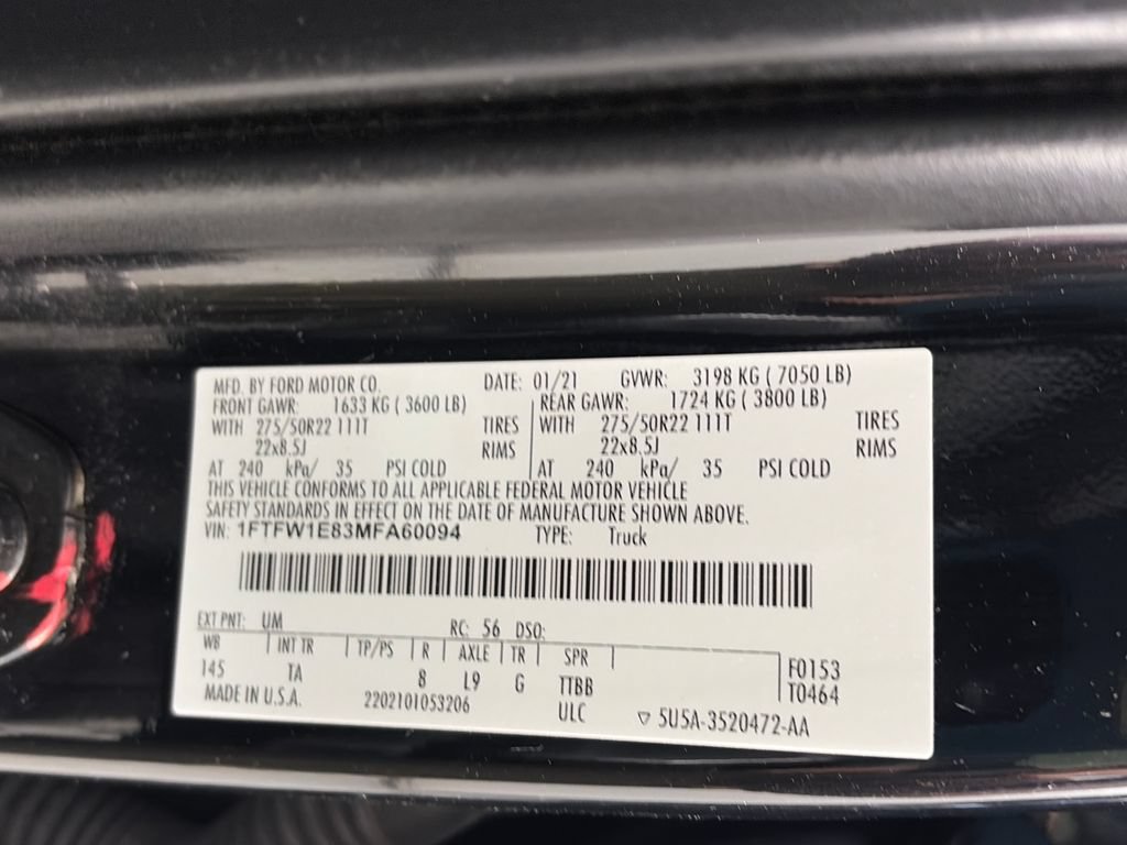Used 2021 Ford F150 Limited AWD/4WD image 12