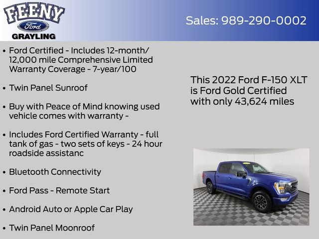 Certified 2022 Ford F150 XLT w/ Equipment Group 302A High AWD/4WD video 4