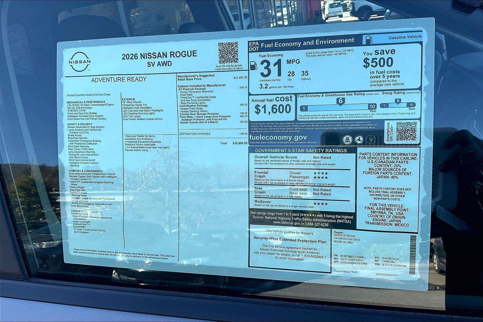 New 2026 Nissan Rogue Platinum w/ Platinum Premium Package image 15