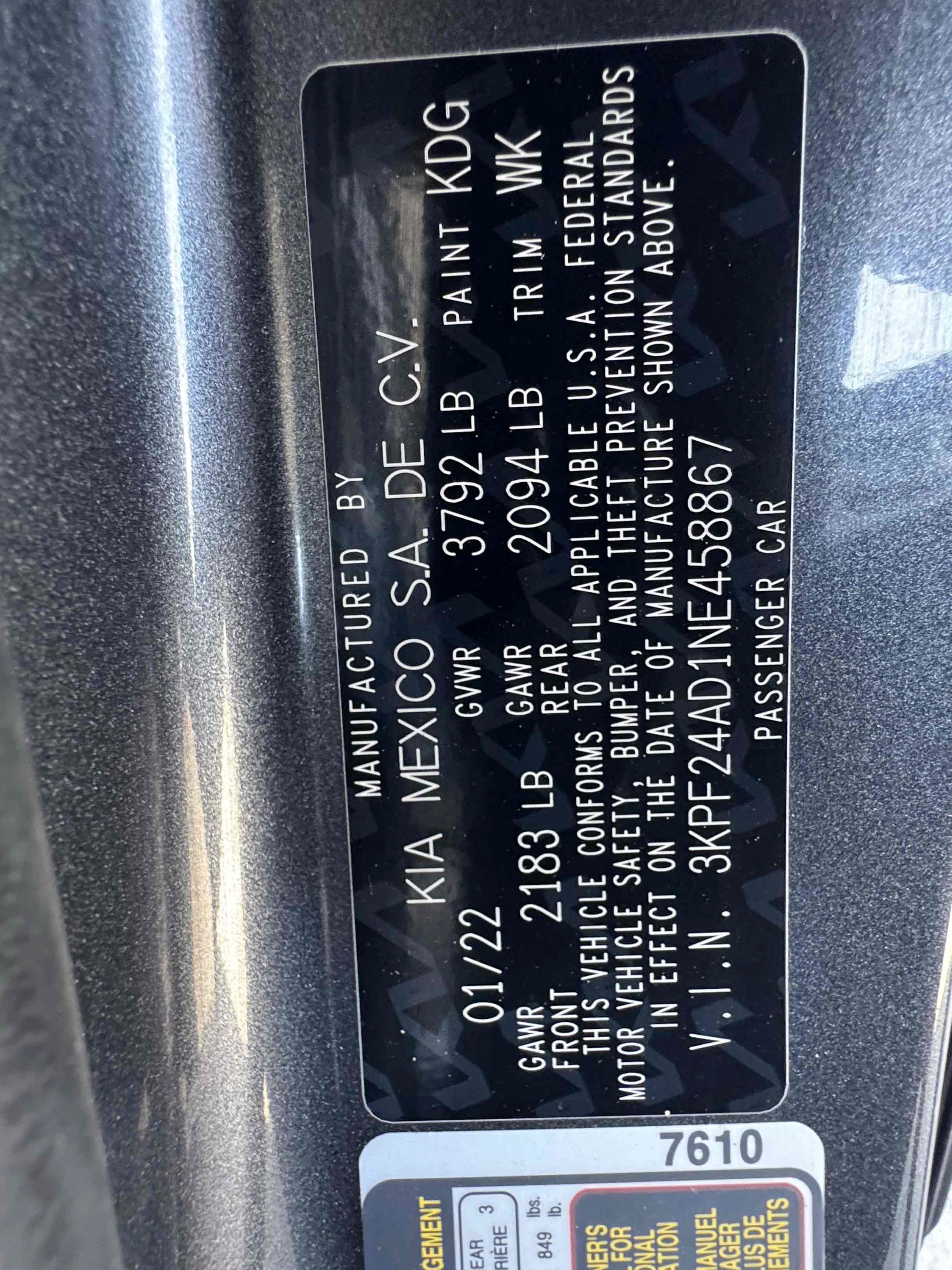 Used 2022 Kia Forte LXS FWD image 21