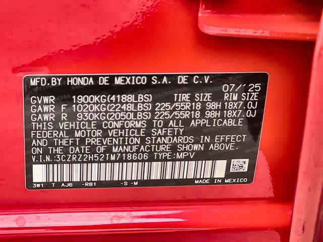Certified 2026 Honda HR-V Sport image 22