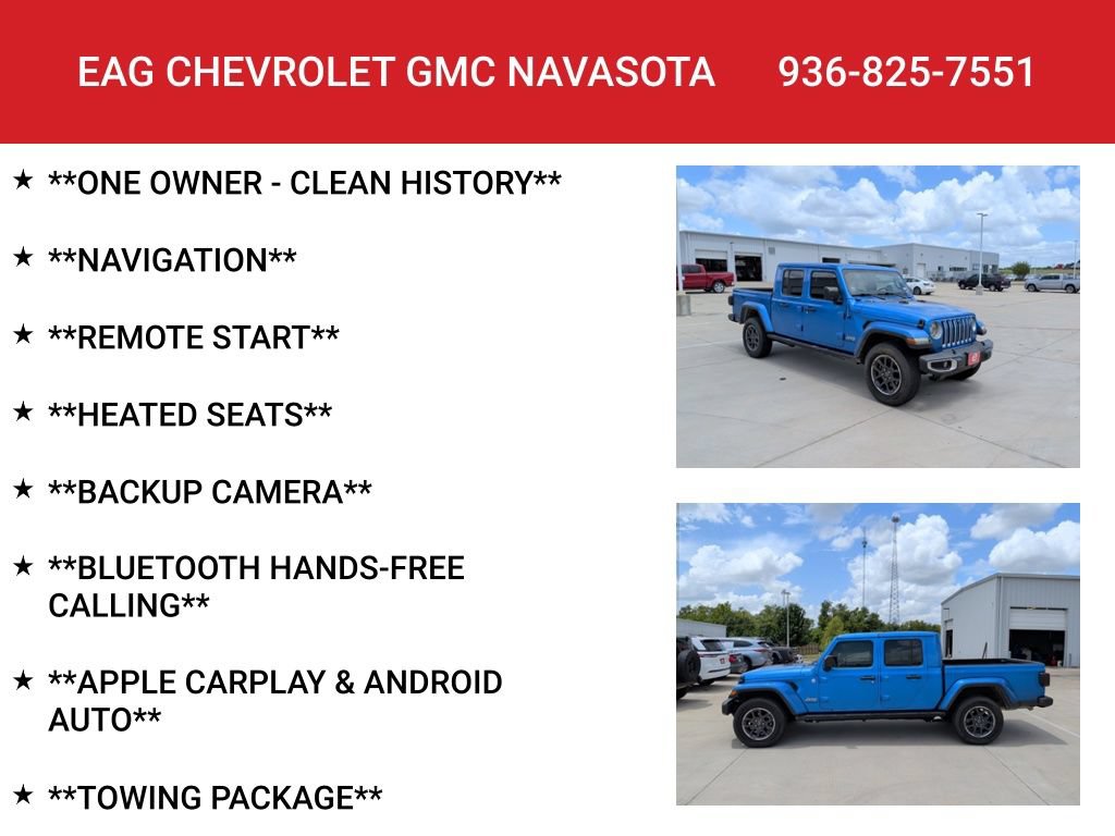 Used 2022 Jeep Gladiator Overland w/ LED Lighting Group AWD/4WD image 4