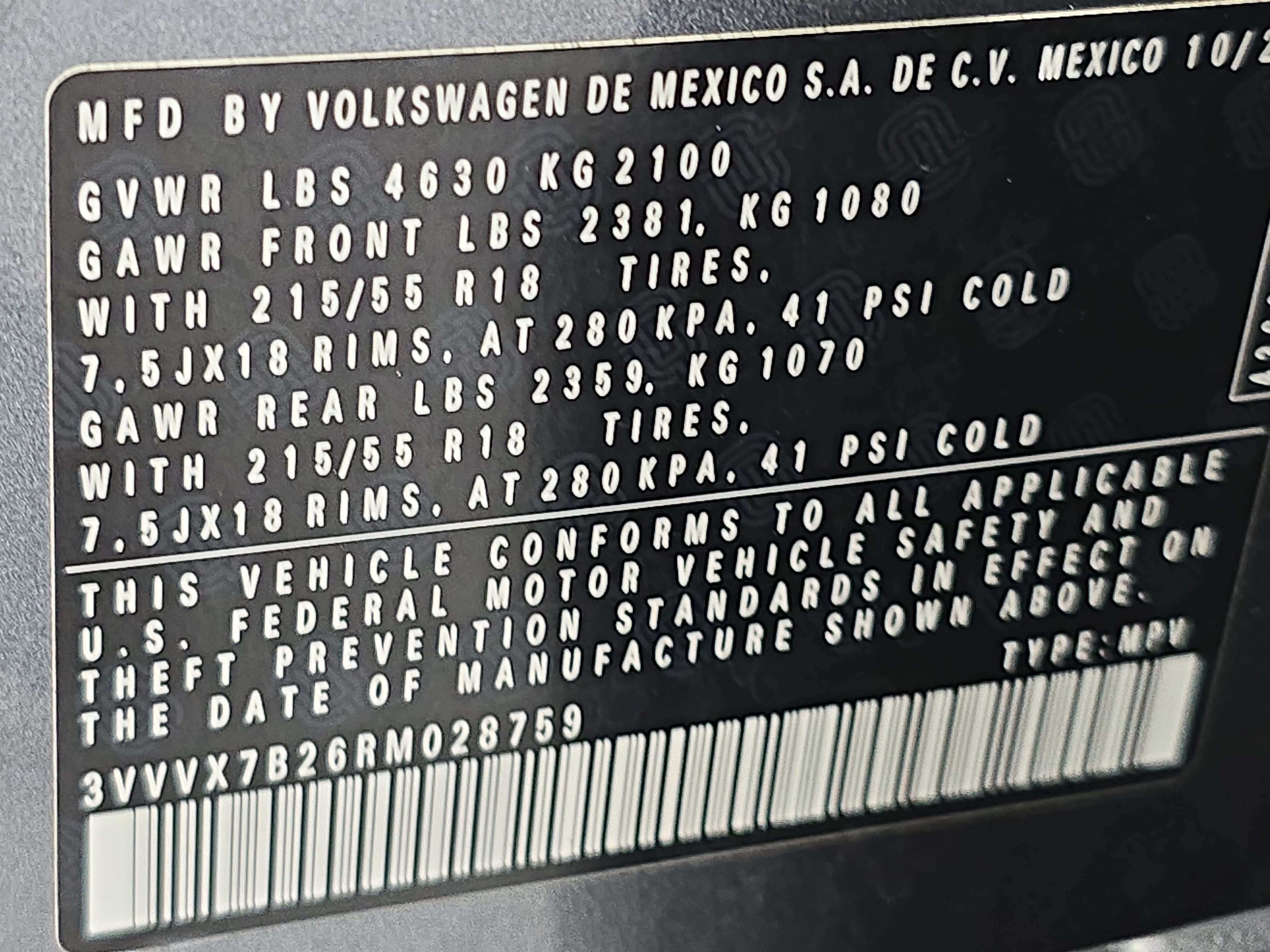 Certified 2024 Volkswagen Taos SE AWD/4WD image 35