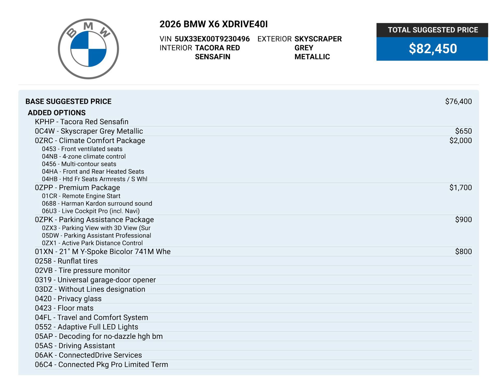 Used 2026 BMW X6 xDrive40i AWD/4WD image 81