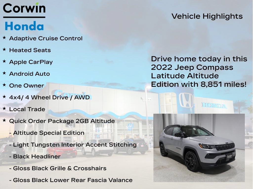 Used 2022 Jeep Compass Latitude w/ Convenience Group AWD/4WD image 7