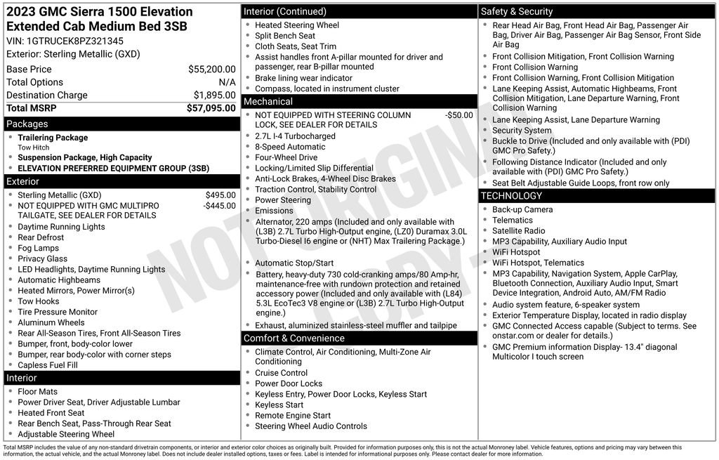 Certified 2023 GMC Sierra 1500 Elevation AWD/4WD image 31