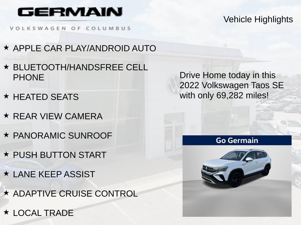 Used 2022 Volkswagen Taos SE AWD/4WD image 4
