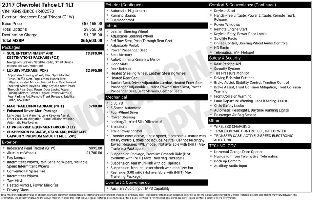 Used 2017 Chevrolet Tahoe LT image 3