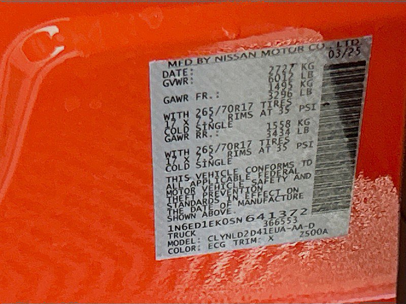New 2025 Nissan Frontier PRO-4X image 29