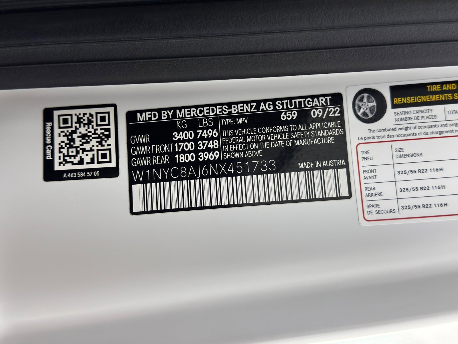 Used 2022 Mercedes-Benz G 63 AMG Squared w/ AMG Night Package Magno image 53