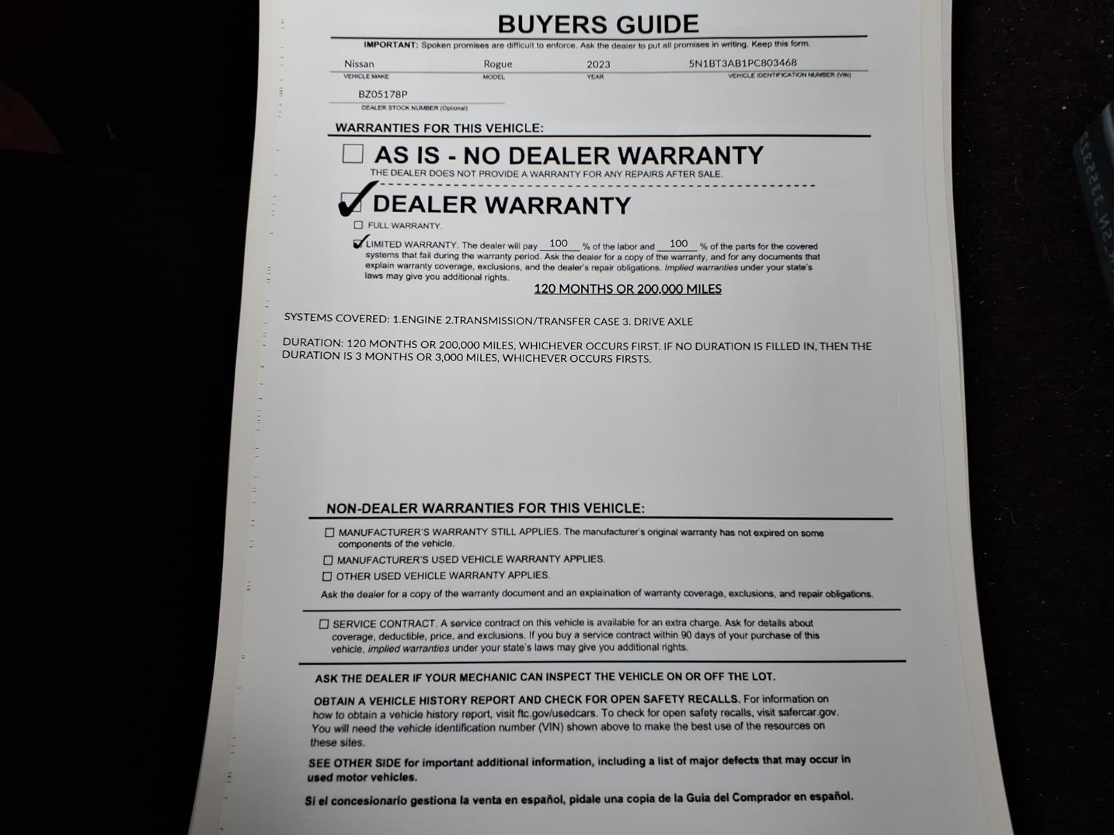 Used 2023 Nissan Rogue S image 32