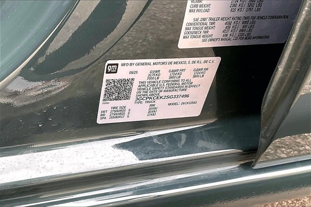 Used 2025 Chevrolet Silverado 1500 Custom Trail Boss w/ Turbomax Blackout Package image 32