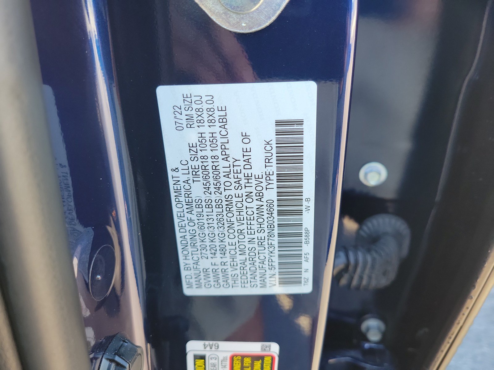 Used 2022 Honda Ridgeline RTL-E image 33