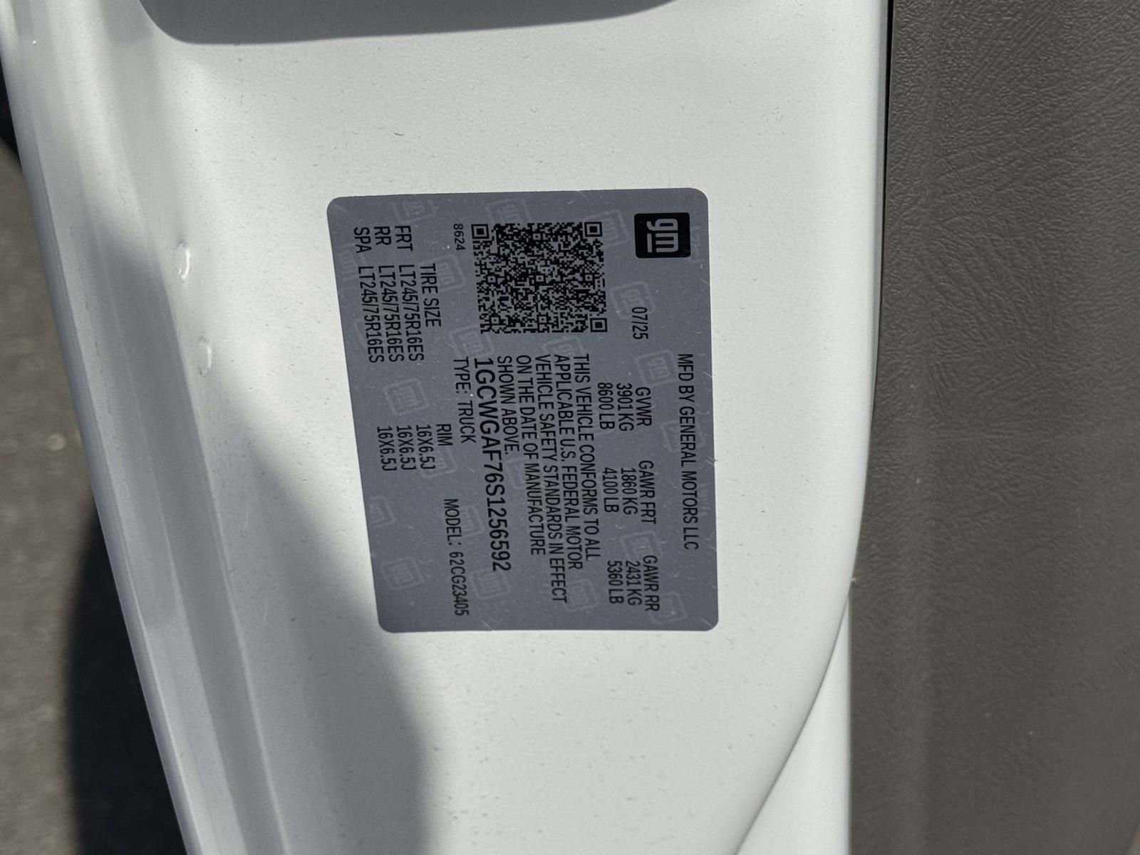 New 2025 Chevrolet Express 2500 w/ Driver Convenience Package RWD image 27
