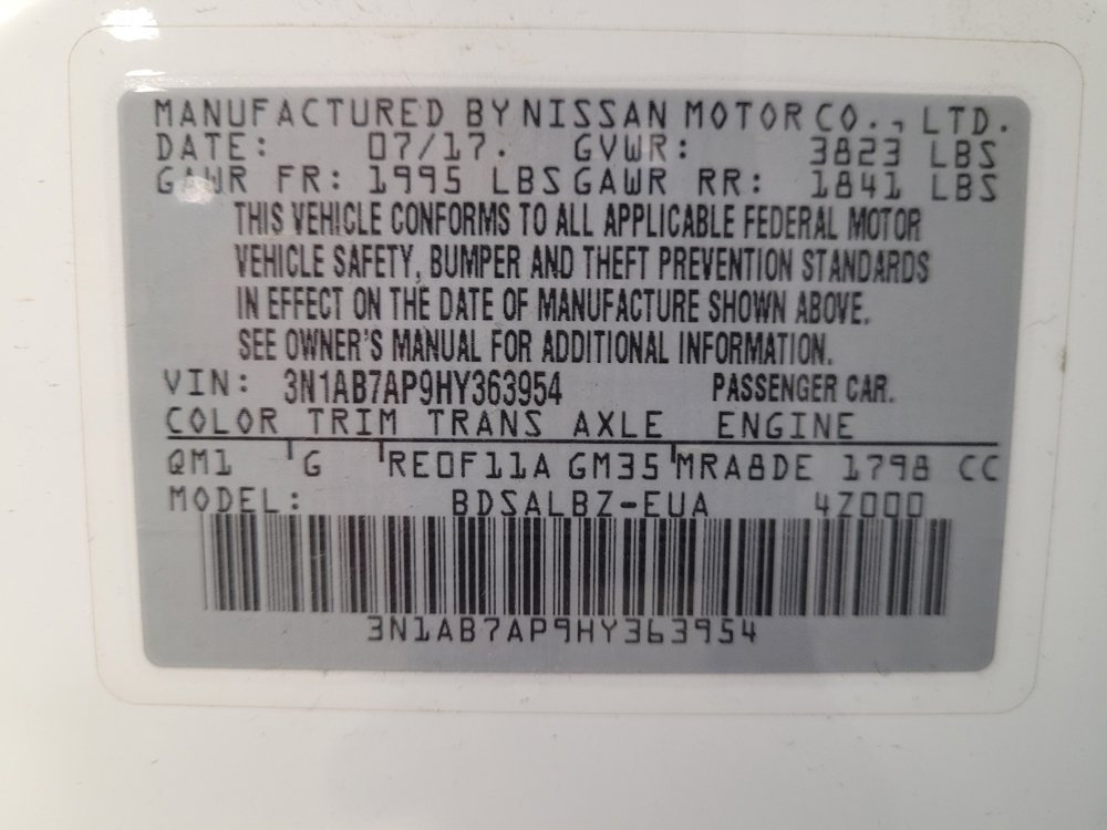 Used 2017 Nissan Sentra S FWD image 33