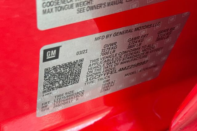 Used 2021 Chevrolet Silverado 1500 LT Trail Boss image 57