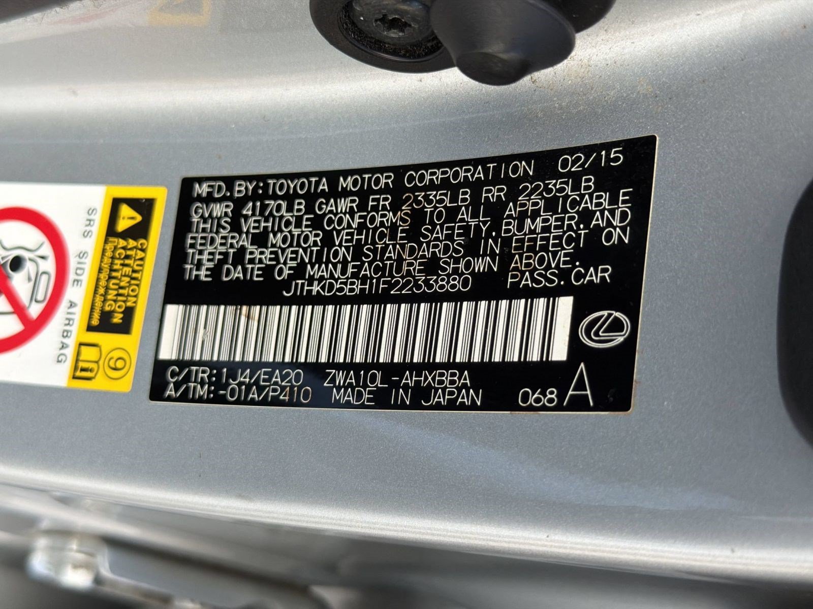Used 2015 Lexus CT 200h w/ Navigation Package FWD image 27