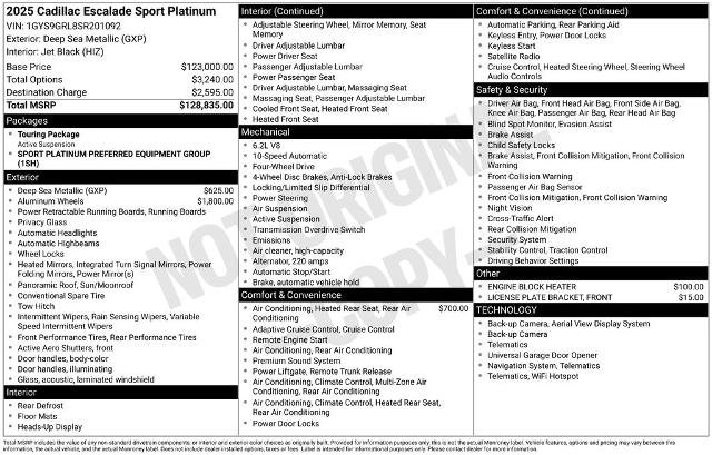 Used 2025 Cadillac Escalade Sport Platinum image 37