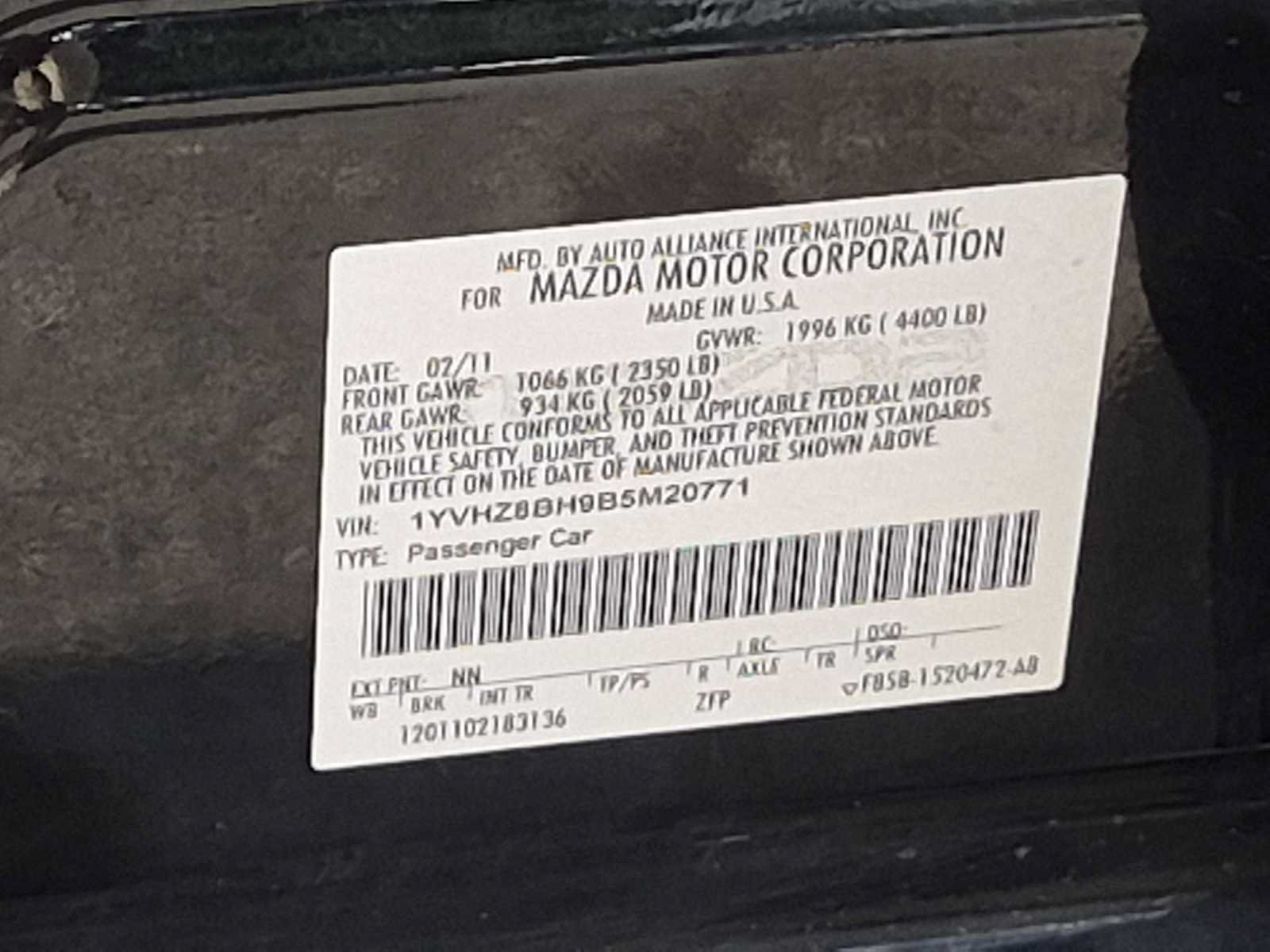 Used 2011 MAZDA MAZDA6 i Sport FWD image 34