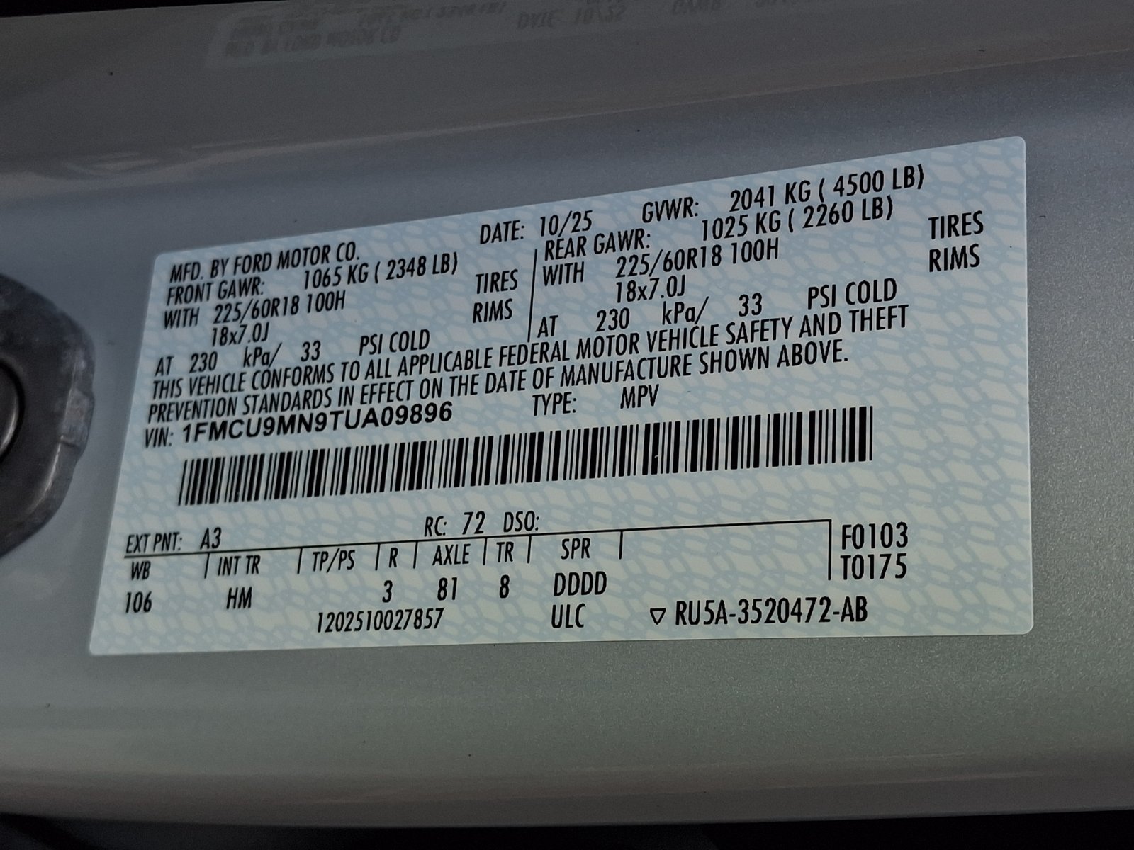 Used 2026 Ford Escape ST-Line AWD/4WD image 27
