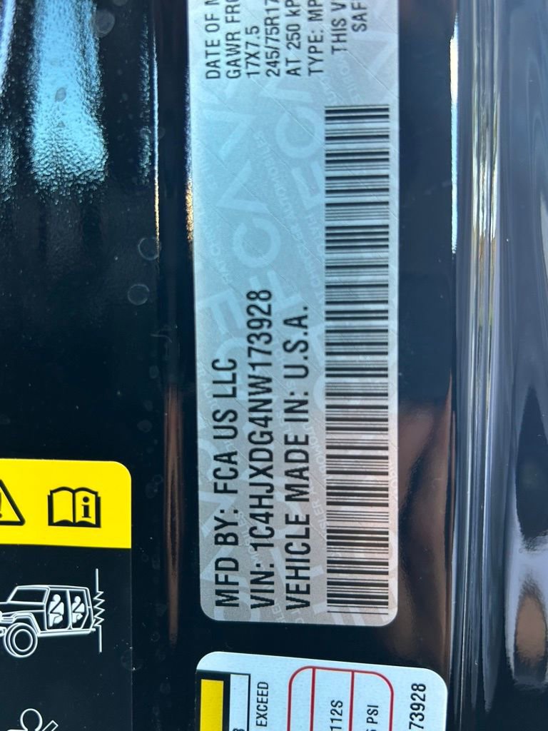 Certified 2022 Jeep Wrangler Unlimited Sport image 58