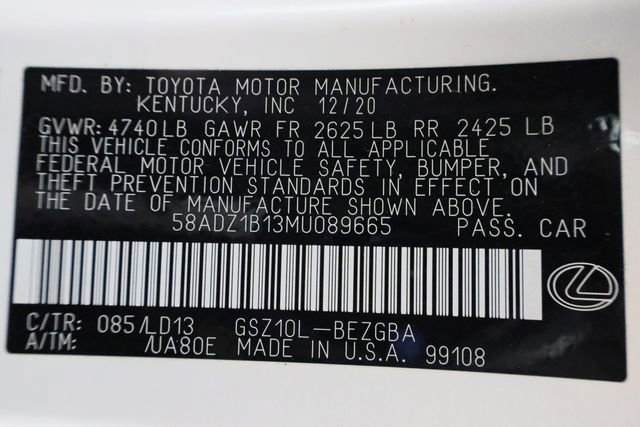 Used 2021 Lexus ES 350 w/ Premium Package image 34