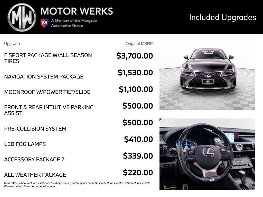 Used 2016 Lexus RC 350 AWD image 4