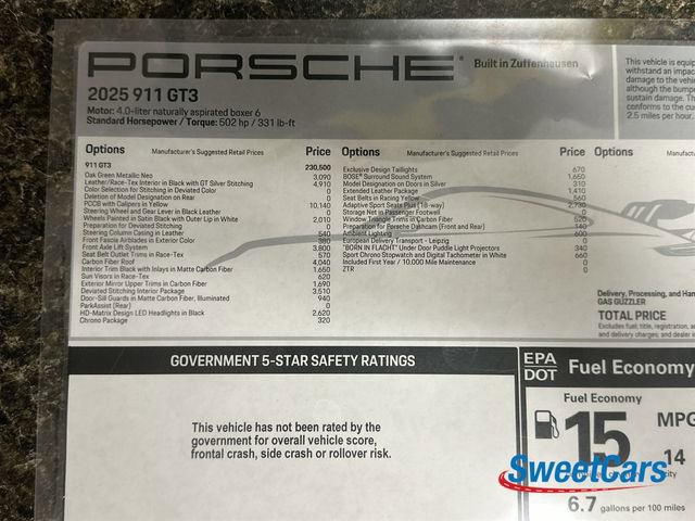 Used 2025 Porsche 911 GT3 RWD image 50