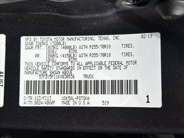 Used 2019 Toyota Tundra SR5 w/ SR5 Upgrade Package AWD/4WD image 20