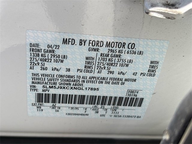 Used 2022 Lincoln Aviator Black Label w/ Dynamic Handling Package image 10