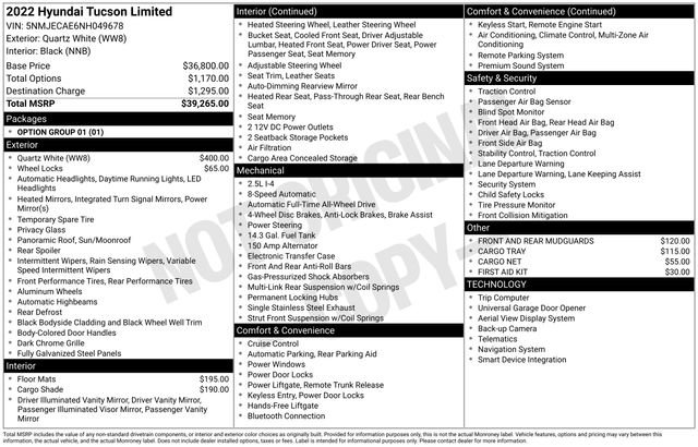 Used 2022 Hyundai Tucson Limited image 7