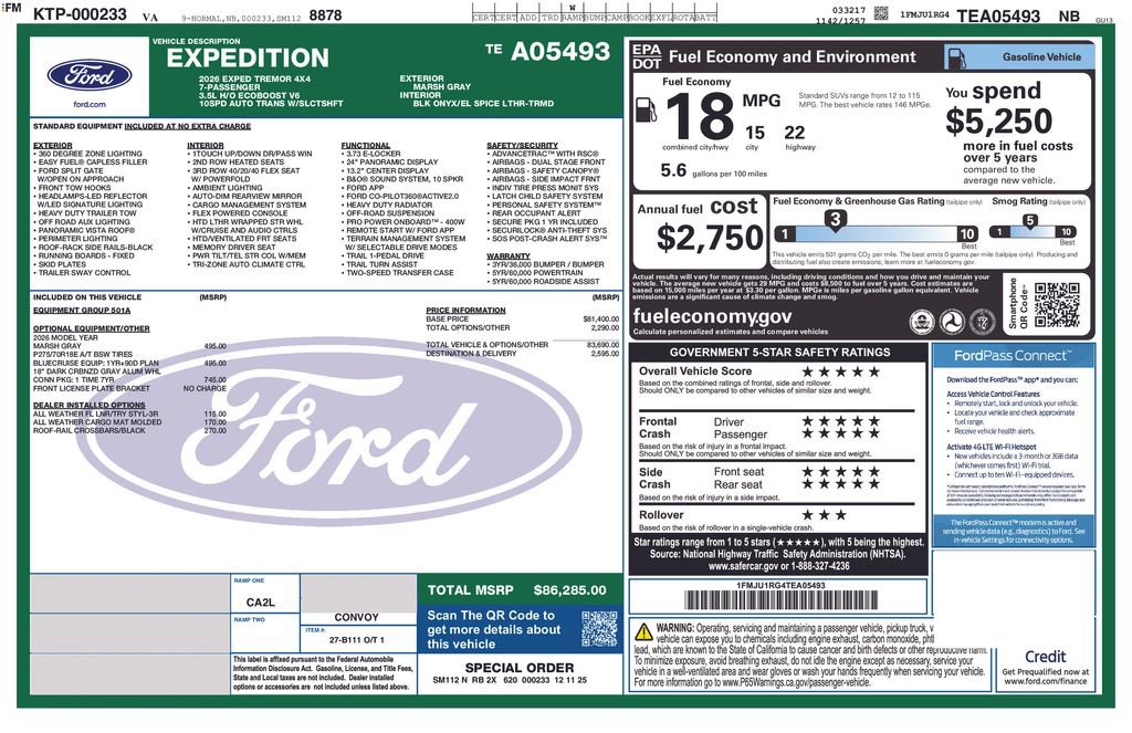 New 2026 Ford Expedition Tremor image 7