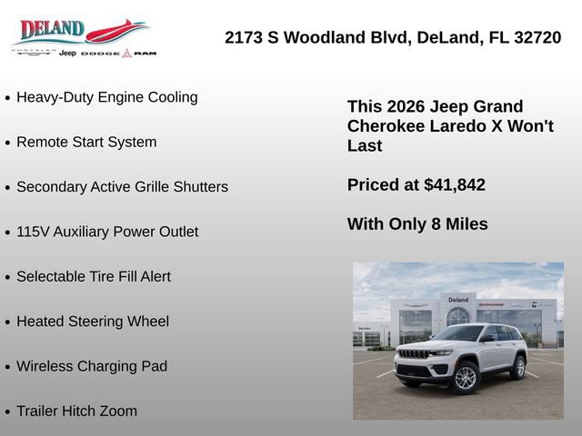 New 2026 Jeep Grand Cherokee Laredo X AWD/4WD image 29