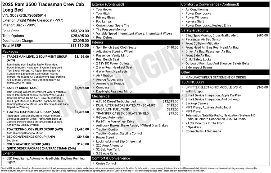Used 2025 RAM 3500 Tradesman AWD/4WD image 34