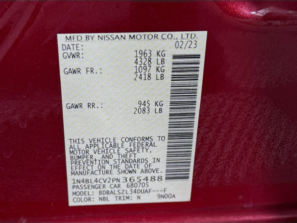 Certified 2023 Nissan Altima 2.5 SR w/ SR Premium Package FWD image 36