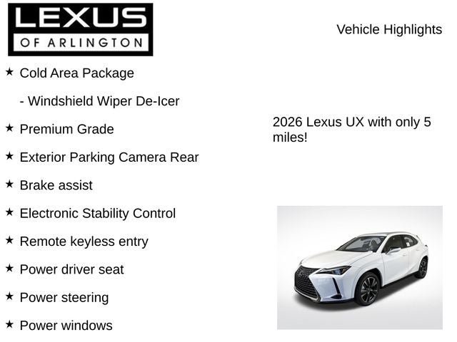 New 2026 Lexus UX 300h AWD w/ Accessory Package (Z1) image 7