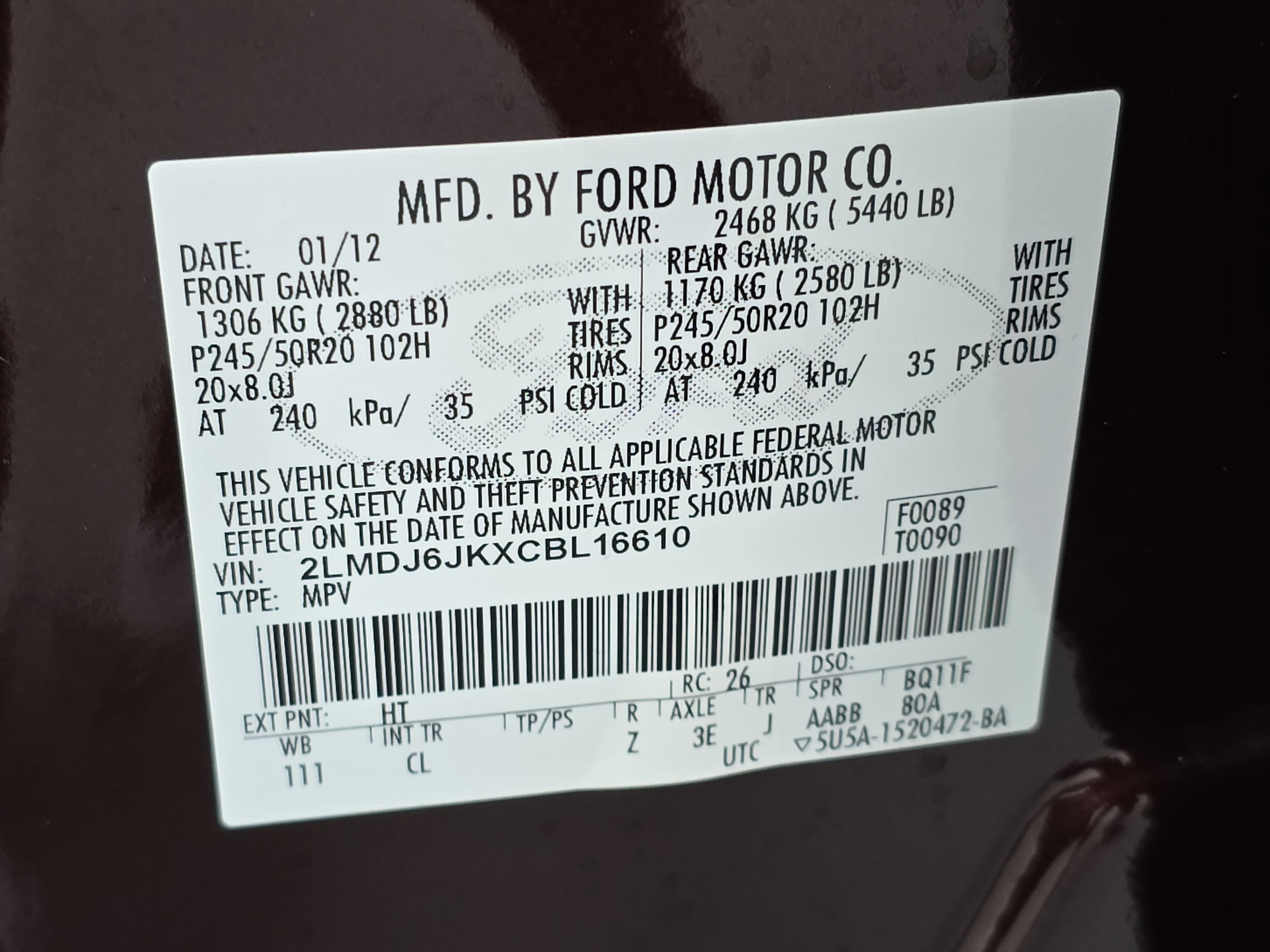 Used 2012 Lincoln MKX FWD image 35