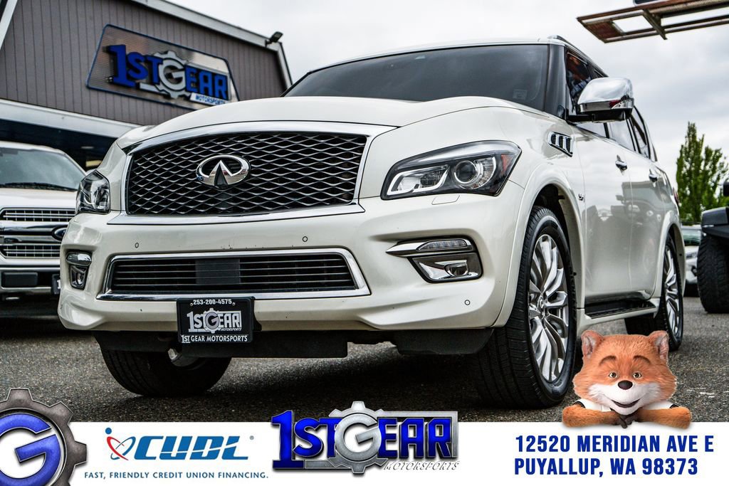 Used 2017 INFINITI QX80 4WD w/ Deluxe Technology Package