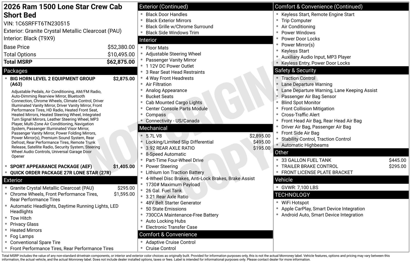 New 2026 RAM 1500 Lone Star image 27