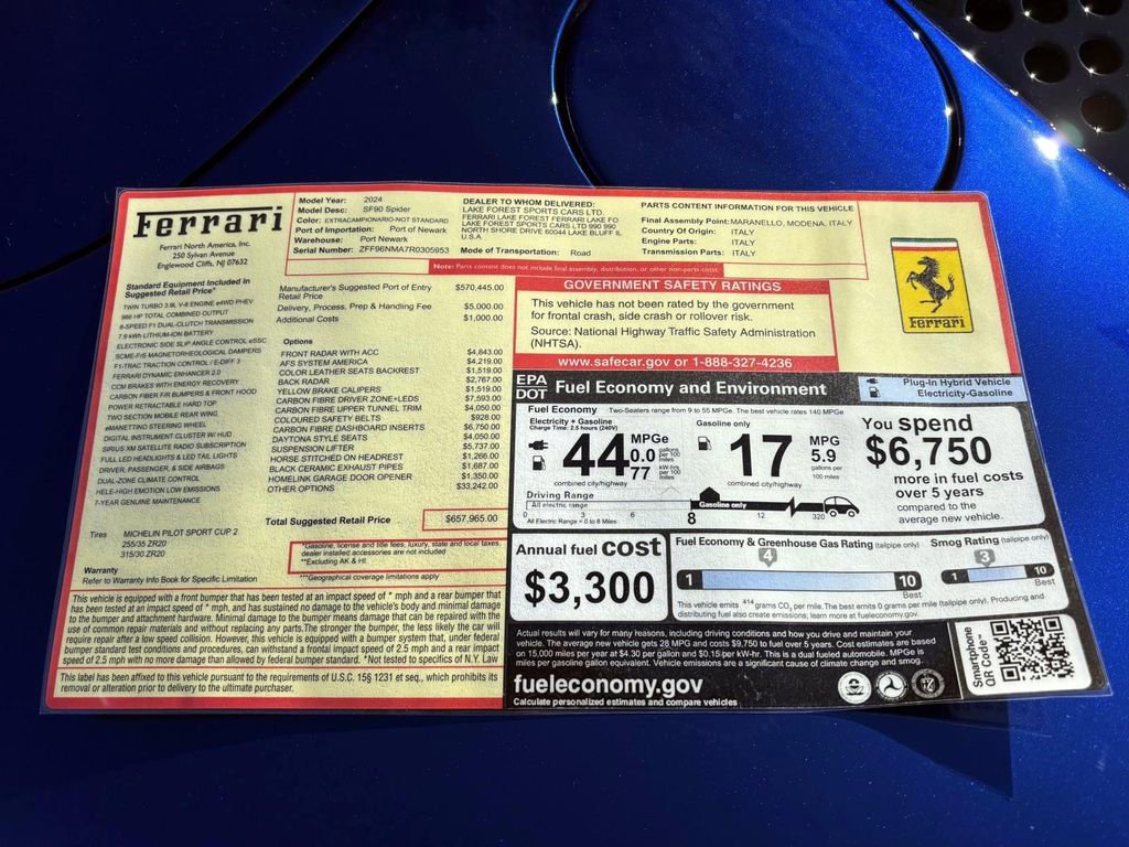 Certified 2024 Ferrari SF90 Spider image 57